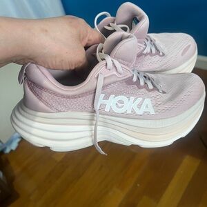Hoka Blush Pink Athletic Sneakers